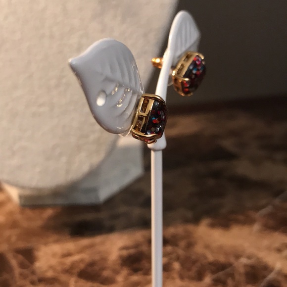🆕 Kate Spade square mini small stud multi glitter earrings - Picture 8 of 15